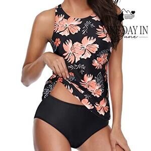 Tempt Me Tropical Tankini Swimsuit Size XL
